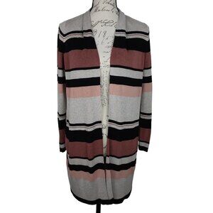 Chico's | Multi Colored Striped Duster Cardigan Sweater | Size M